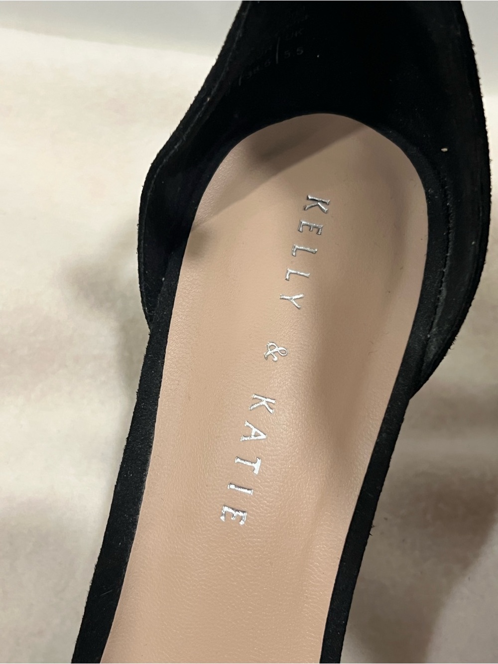 Kelly & Katie Women’s Black Open-Toe Pearl & Crystal Ankle-Strap Heels Size 8 - Picture 6 of 11